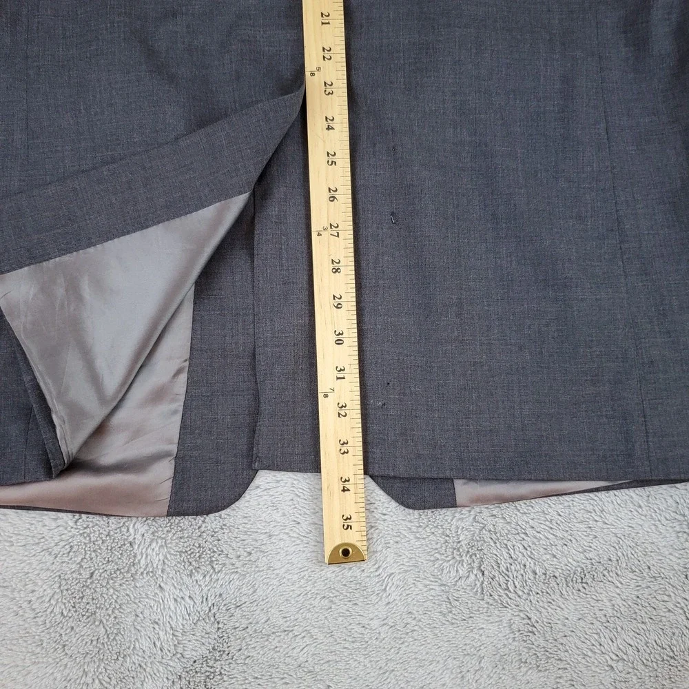 Lauren Ralph Lauren Wool Cashmere Blazer Mens 46L 3-Button Sport Coat Dark Gray